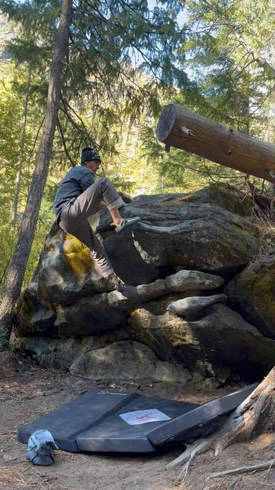 The Devonian Fish v0, Leavenworth - Beta Video from climb_ryan