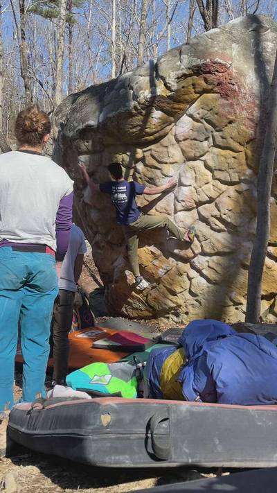 Golden Shower v5, Rocktown - Beta Video from cmclimbs