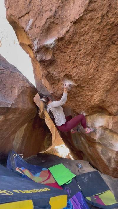 Funk's Arete v8, Hueco Tanks - Beta Video from jenndbell