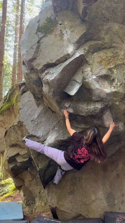 Meat Eating Vegetarian Low v7, North Bend - Beta Video from tiffboulderland