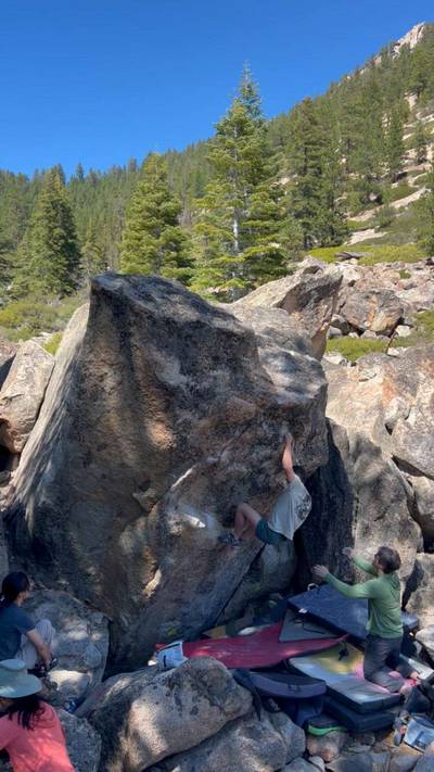 Stabbing Caesar v7, Lake Tahoe - Beta Video from austinclimbsweird