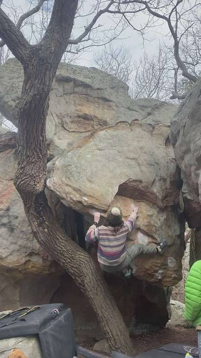 Hanging Arete v6, The Citadel - Beta Video from lauramarie43