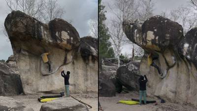 Le Toit Du Cul De Chien v6, Fontainebleau - Beta Video from breakingbeta