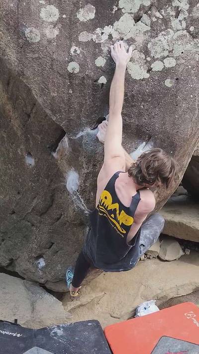 Breast Arete v5, New River Gorge - Beta Video from DanDavis