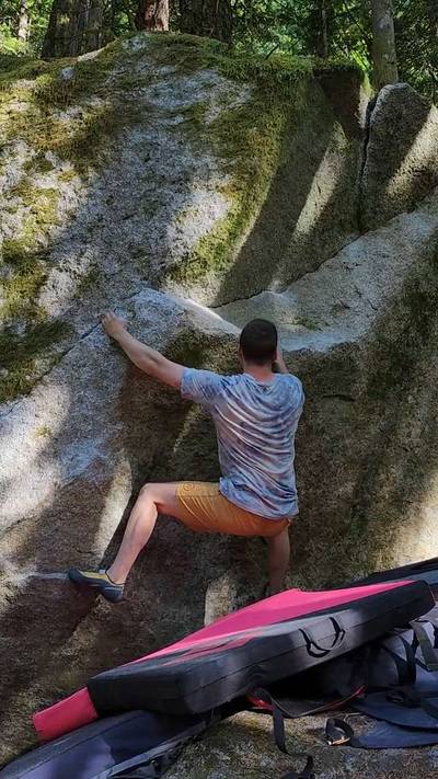 Finger Scoop of Peanut Butter v5, Squamish - Beta Video from CarsonClimbs