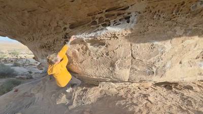 Toadstool Traverse v5, Moe's Valley - Beta Video from wilder.climber