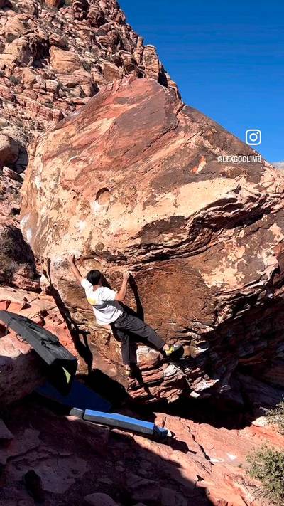 Turtle on a Half Shell v5, Red Rock - Beta Video from lexgoclimb