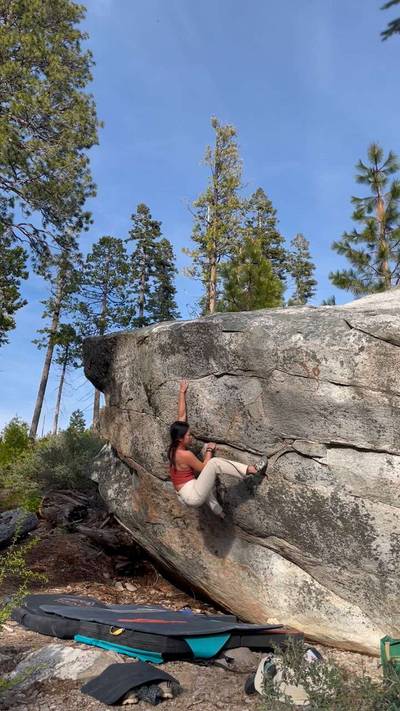 Fire Drill v5, Lake Tahoe - Beta Video from kt.climbs