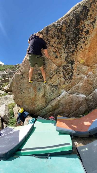 Chalk on Rock Warm Up v1, Lincoln Lake - Beta Video from brando