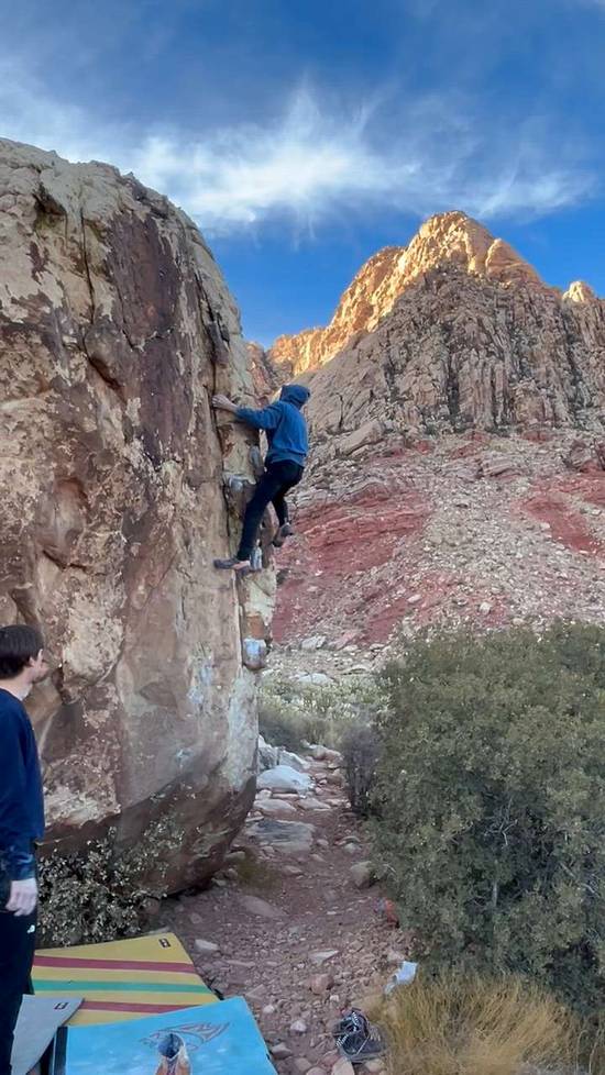 Freedom Fighter - Chunky Arete v1, Red Rock - Beta Video from Alex_Bailey