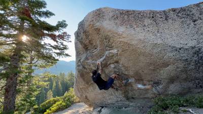 Aztec v5, Lake Tahoe - Beta Video from thatclimbwasass