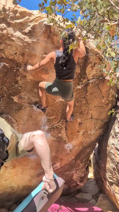 Name Plate v5, Red Rock - Beta Video from gentilclimbs