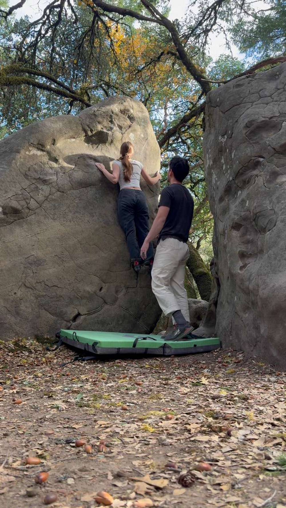 Unnamed Warm Up Arete v2, Castle Rock State Park - Beta Video from kyliecam