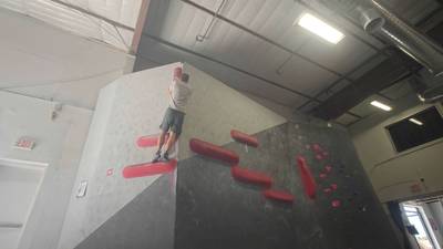 Red Boulder, Black Rock Bouldering Gym - Beta Video from wedoalittleclimbing