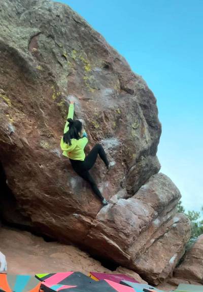 First Overhang v6, Flagstaff Mountain, CO - Beta Video from kristenvista