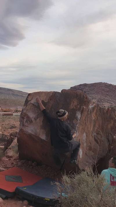 Square Arete v6, Red Rock - Beta Video from j.k0000