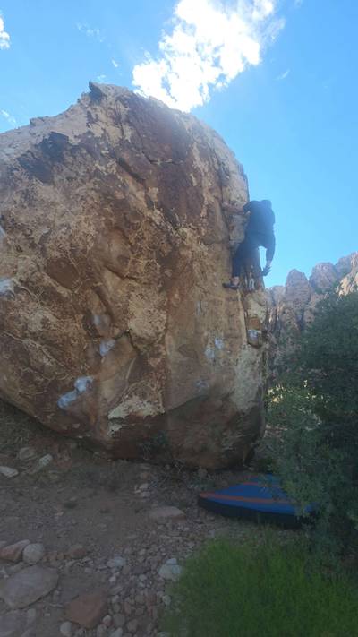 Freedom Fighter - Chunky Arete v1, Red Rock - Beta Video from TinyDynos