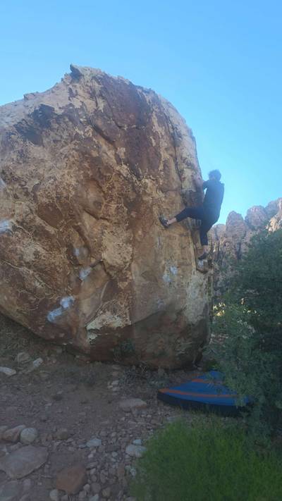 Freedom Fighter - Chunky Arete Left Start v3, Red Rock - Beta Video from TinyDynos