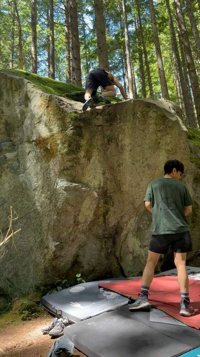 Derik Dyno v5, North Bend - Beta Video from climb_ryan
