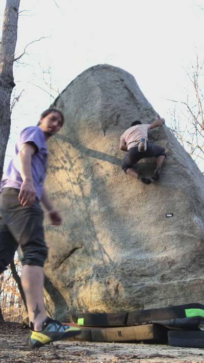 Yellow Wall Arete v4, Boat Rock - Beta Video from wreilova