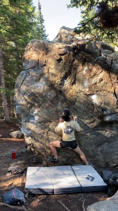Chalk Block Left v4, Guanella Pass - Beta Video from just.jason.climbing