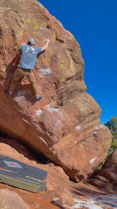 First Overhang v6, Flagstaff Mountain, CO - Beta Video from dan324_climbs