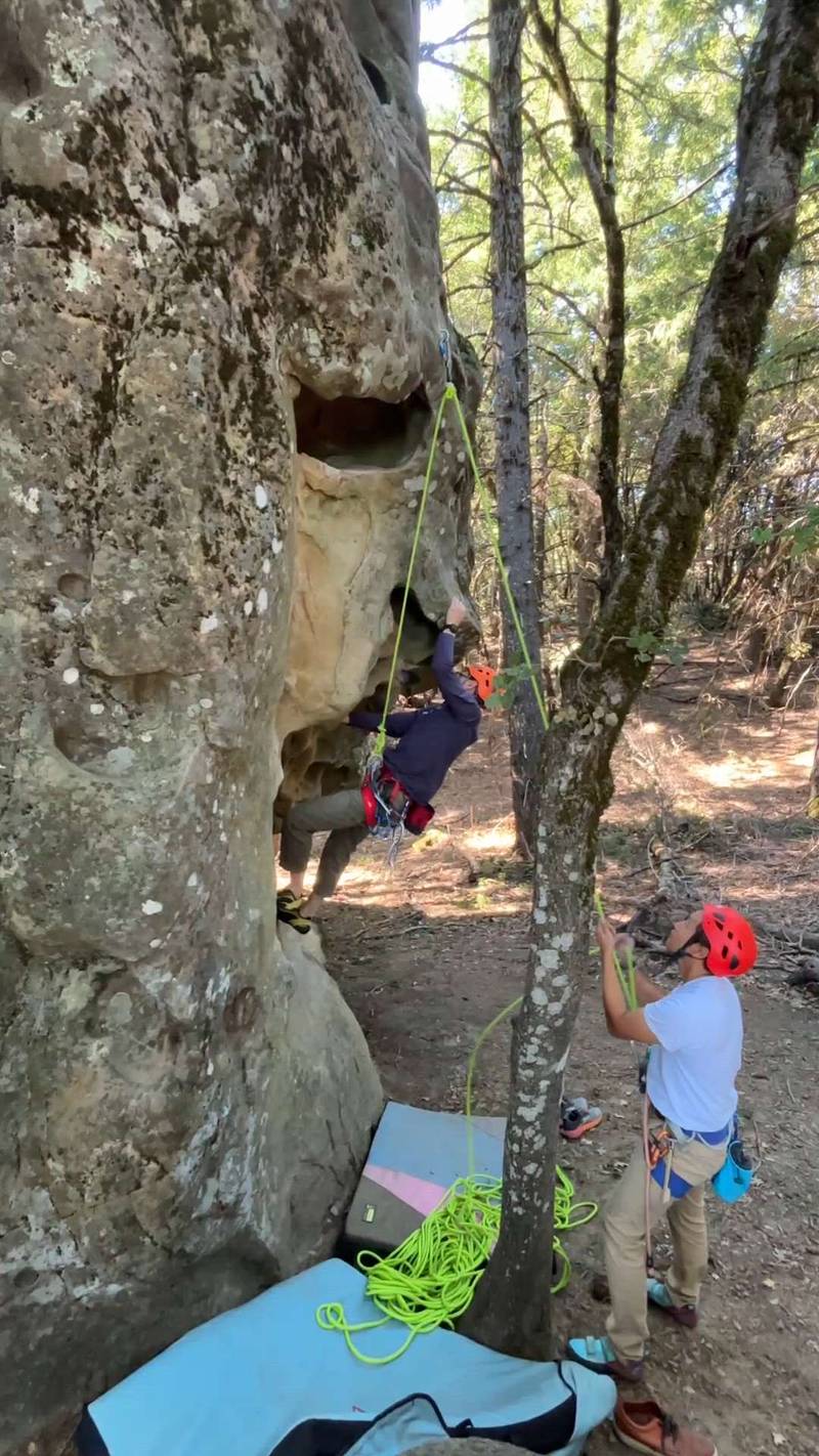 Tall man simplex 5.10c, Castle Rock State Park - Beta Video from stickfiga