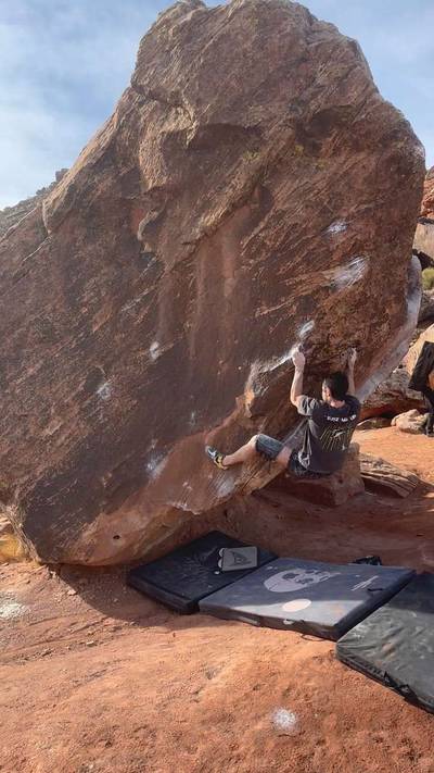 Rex Arete Sit v10, Moe's Valley - Beta Video from Boulderman_Climbs