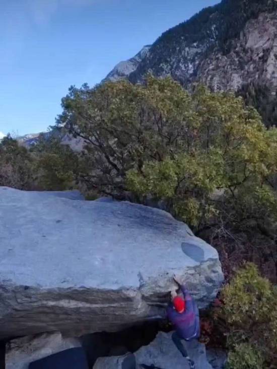 Pull and Pray v4, Little Cottonwood Canyon - Beta Video from Landon_Schoenmann