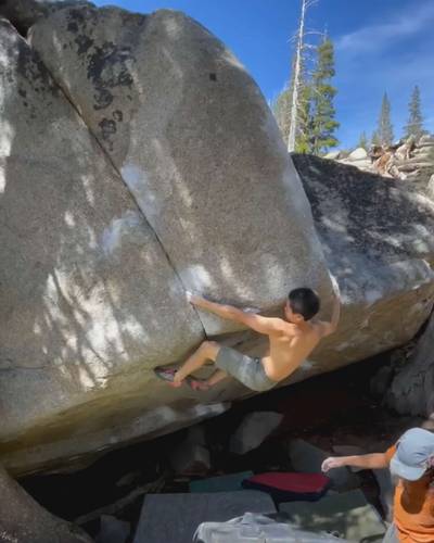 Amazing Gift v8, Lake Tahoe - Beta Video from lucky.rockclimbing