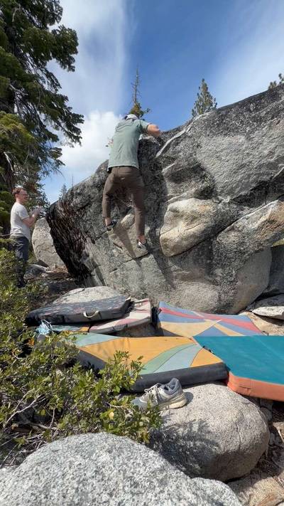 Gunks Left v4, Lake Tahoe - Beta Video from AndrewSpiars