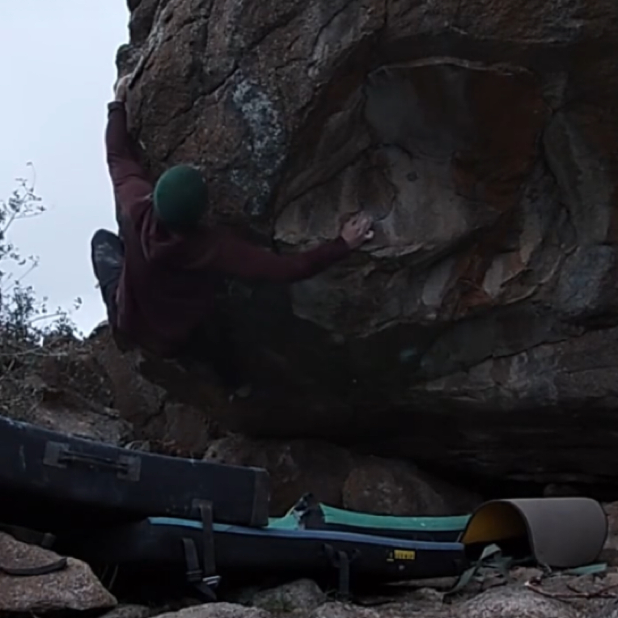 Climbing Beta video of climbers on Velvet Glove v9 in Cedar City with undefined beta videos in KAYA, the climber's app - where climbers can log and track their ascents, progress, and connect with their local gym and outdoor climbing community.