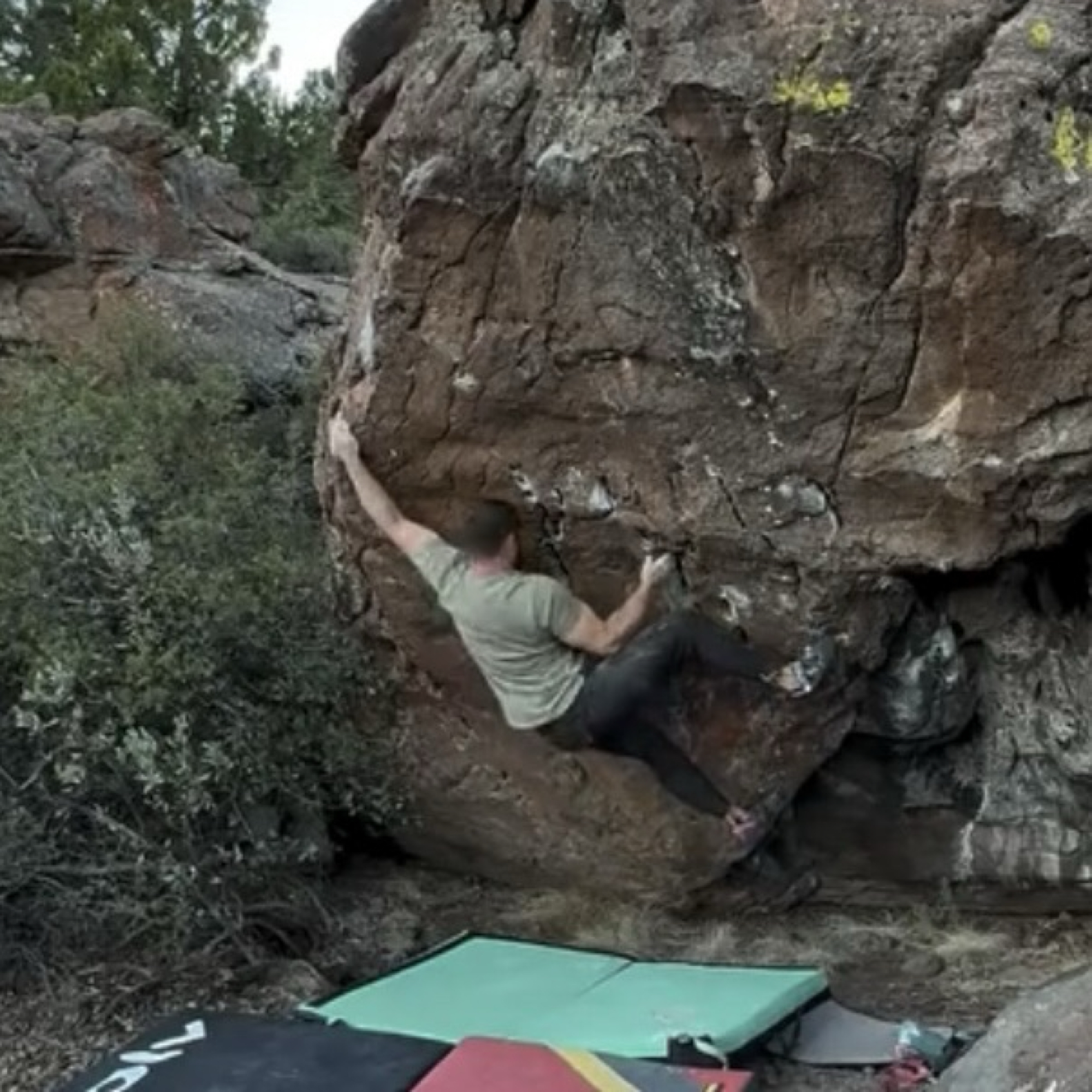 Climbing Beta video of climbers on Side Quest v8 in Cedar City with undefined beta videos in KAYA, the climber's app - where climbers can log and track their ascents, progress, and connect with their local gym and outdoor climbing community.
