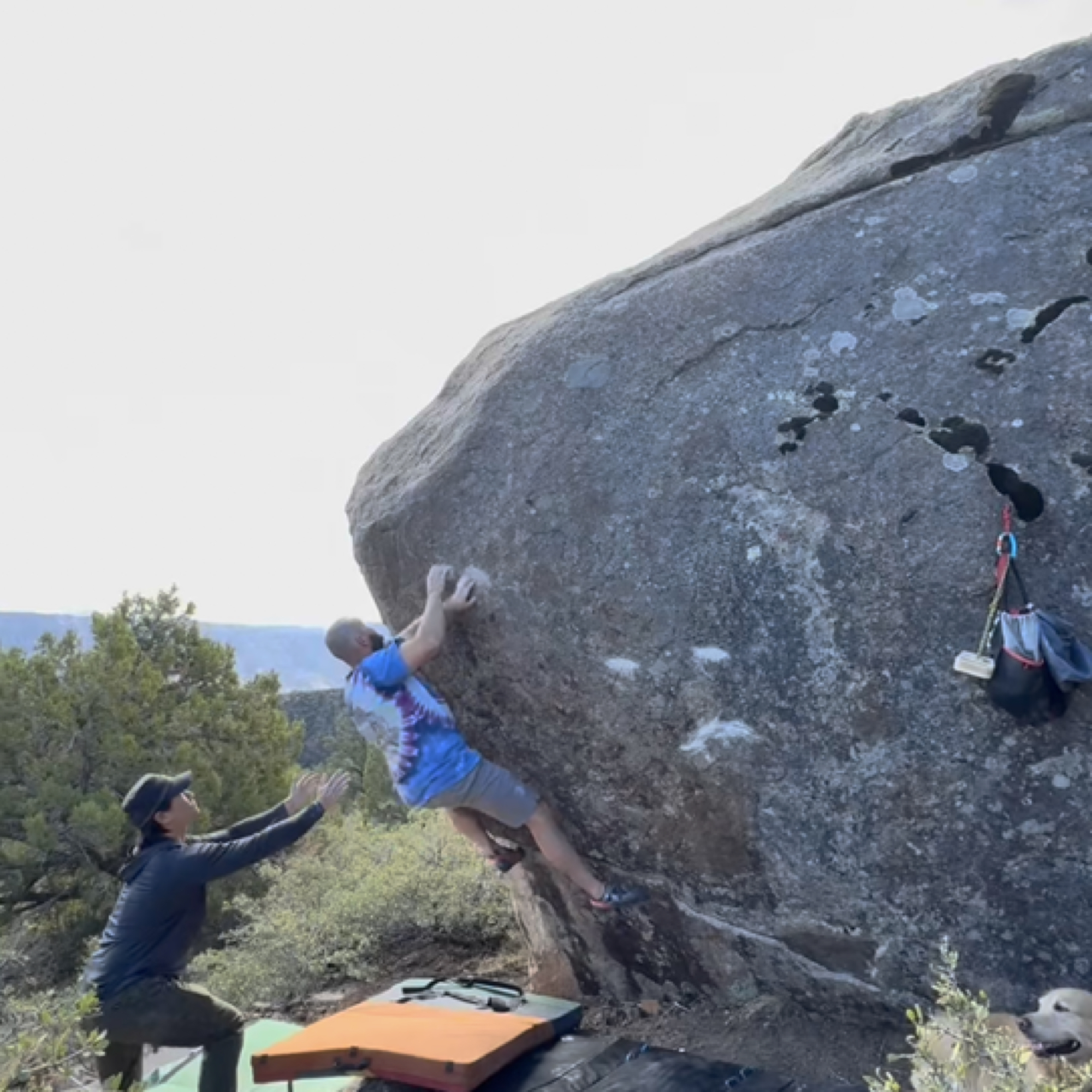 Climbing Beta video of climbers on Dragon Slayer v5 in Cedar City with undefined beta videos in KAYA, the climber's app - where climbers can log and track their ascents, progress, and connect with their local gym and outdoor climbing community.