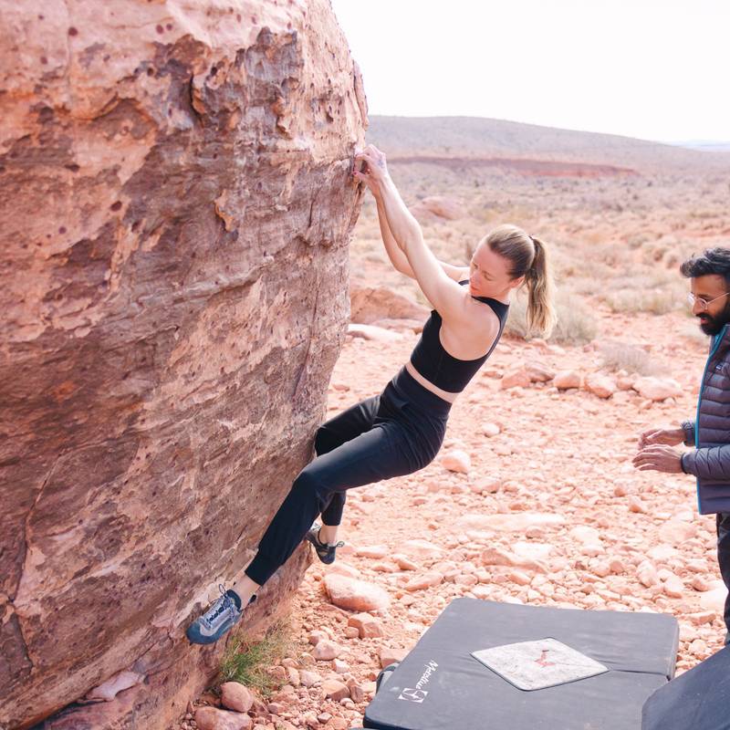 The Black Warm Up - Traverse v3, Red Rock - Beta Video from rima