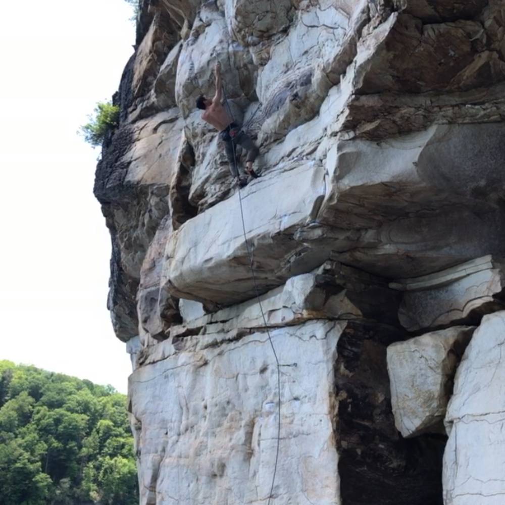 Reckless Abandon 5.12a, New River Gorge - Beta Video from cludlow