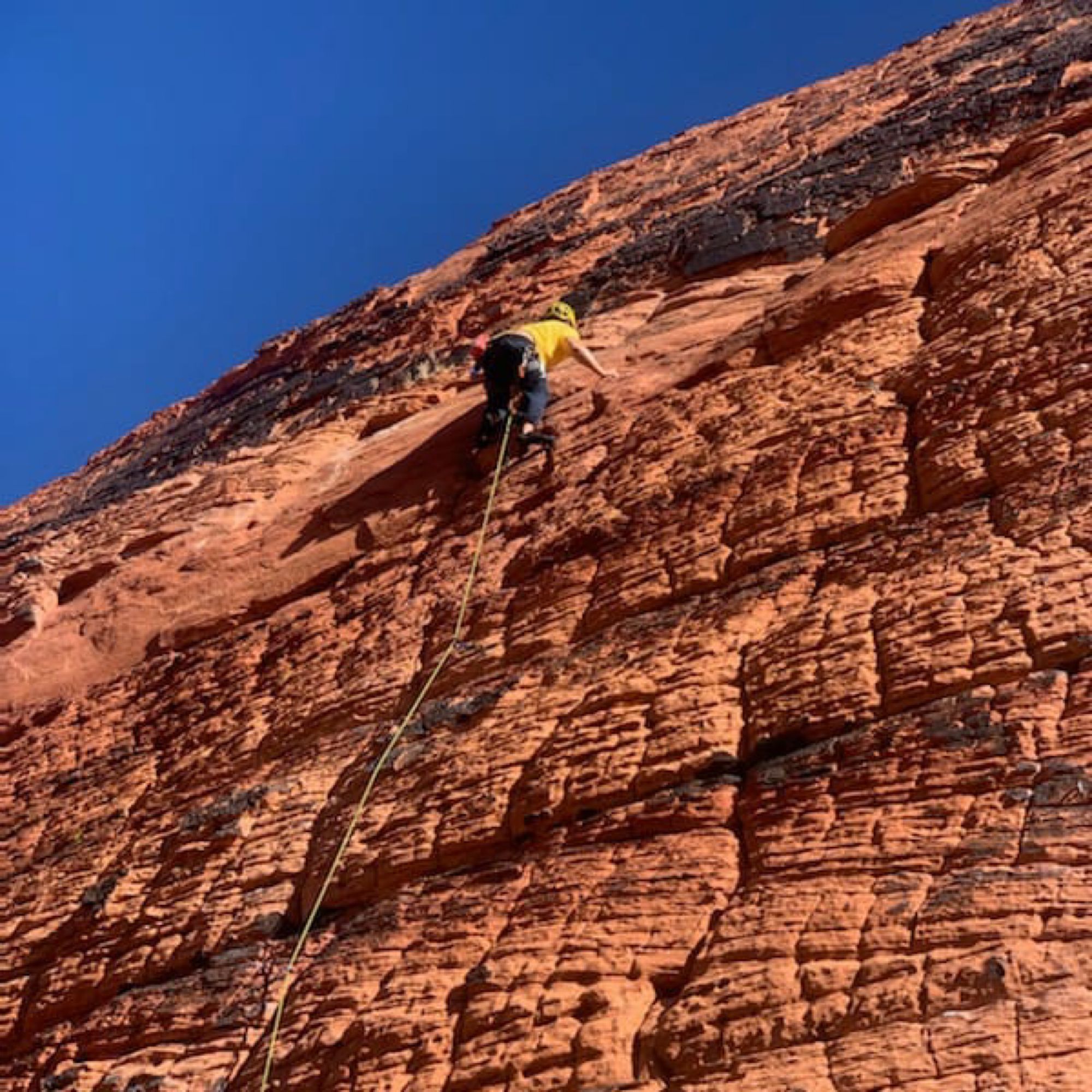 Climbing Beta video of climbers on Sweets to the Sweet 5.7 in Red Rock with undefined beta videos in KAYA, the climber's app - where climbers can log and track their ascents, progress, and connect with their local gym and outdoor climbing community.