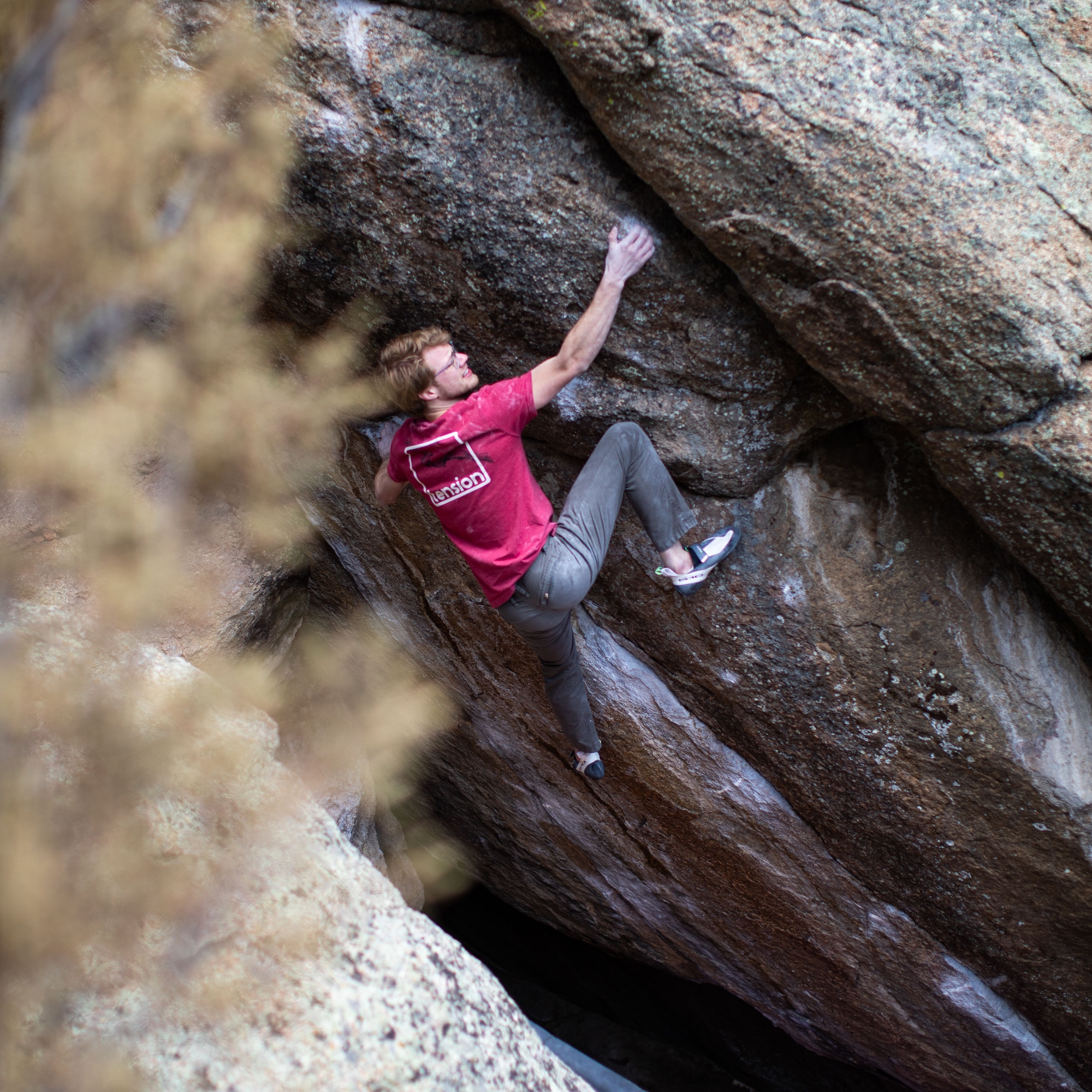Climbing Beta video of climbers on Mind to Motion v14 in Rocky Mountain National Park with undefined beta videos in KAYA, the climber's app - where climbers can log and track their ascents, progress, and connect with their local gym and outdoor climbing community.