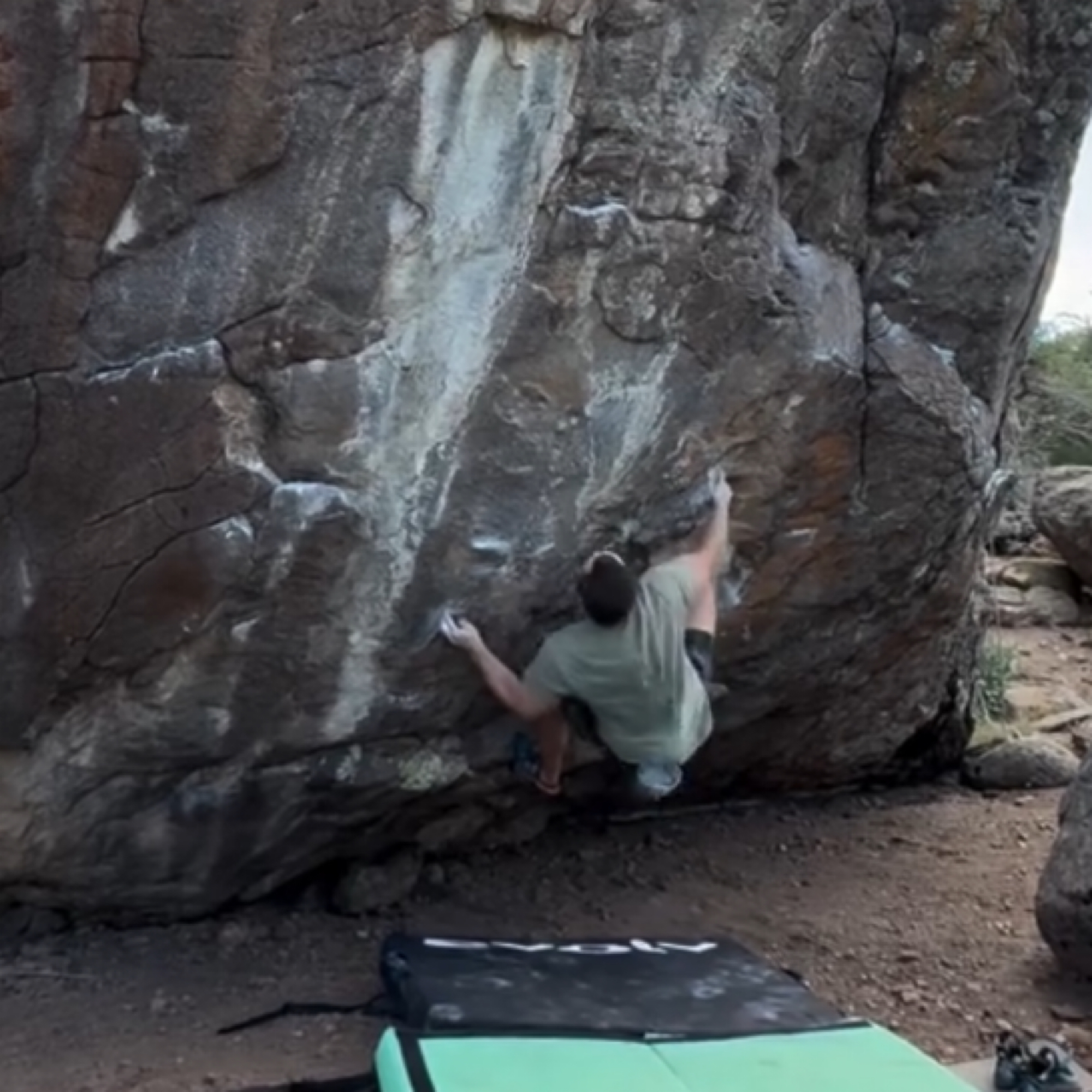 Climbing Beta video of climbers on Wicked Heart v9 in Cedar City with undefined beta videos in KAYA, the climber's app - where climbers can log and track their ascents, progress, and connect with their local gym and outdoor climbing community.