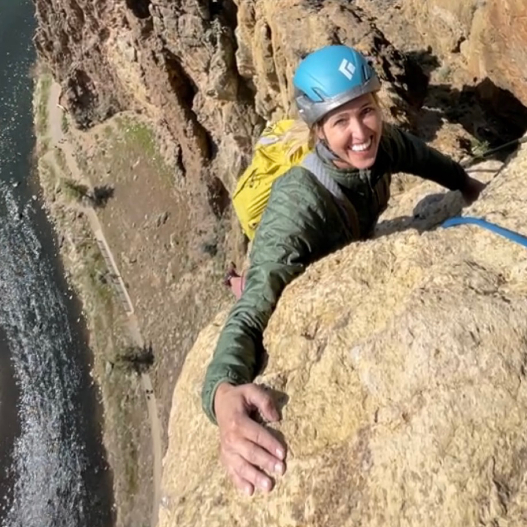Climbing Beta video of climbers on Voyage of the Cow Dog 5.9 in Smith Rock with undefined beta videos in KAYA, the climber's app - where climbers can log and track their ascents, progress, and connect with their local gym and outdoor climbing community.