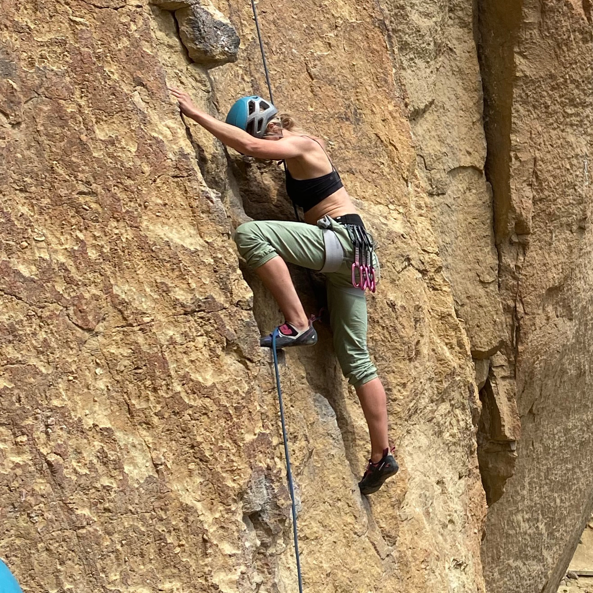 Climbing Beta video of climbers on Revelations 5.9 in Smith Rock with undefined beta videos in KAYA, the climber's app - where climbers can log and track their ascents, progress, and connect with their local gym and outdoor climbing community.