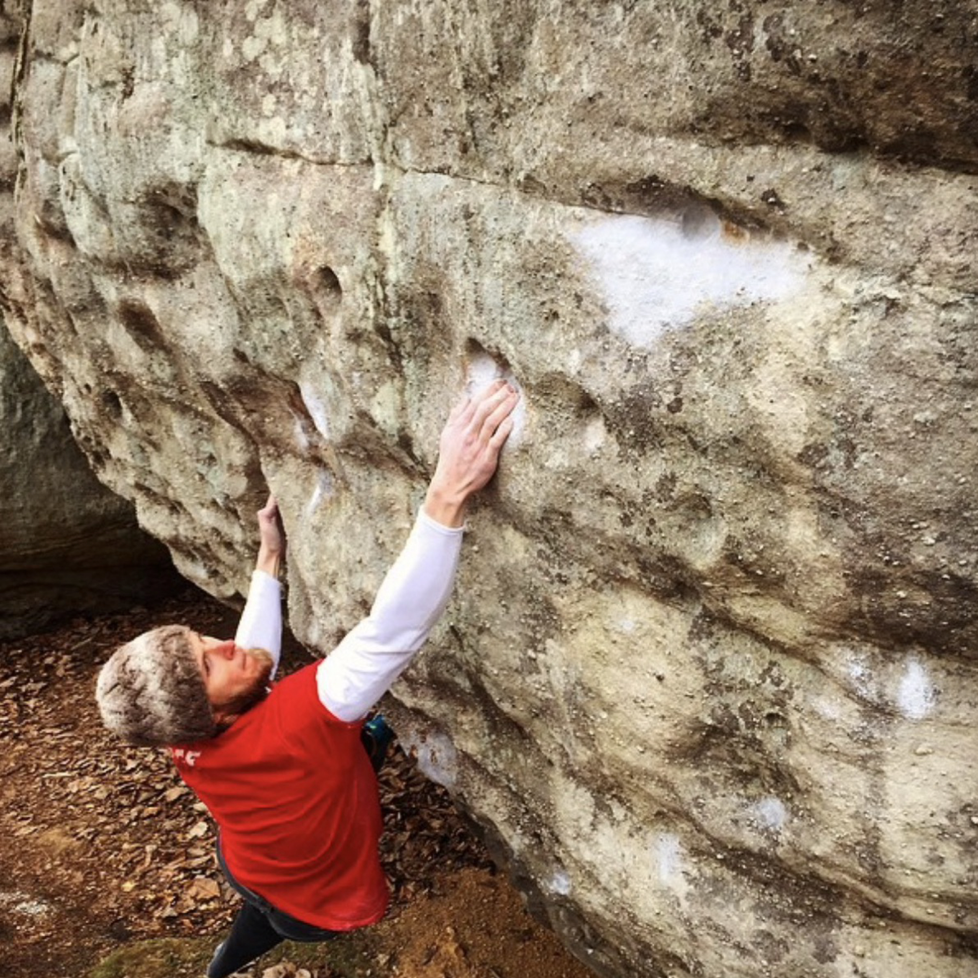 Climbing Beta video of climbers on Slo-Pro v10 in The Citadel with undefined beta videos in KAYA, the climber's app - where climbers can log and track their ascents, progress, and connect with their local gym and outdoor climbing community.