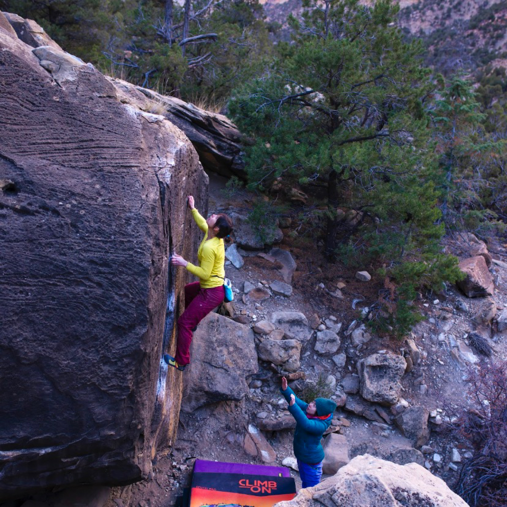 Climbing Beta video of climbers on Sailor Moon v3 in Joe's Valley with undefined beta videos in KAYA, the climber's app - where climbers can log and track their ascents, progress, and connect with their local gym and outdoor climbing community.