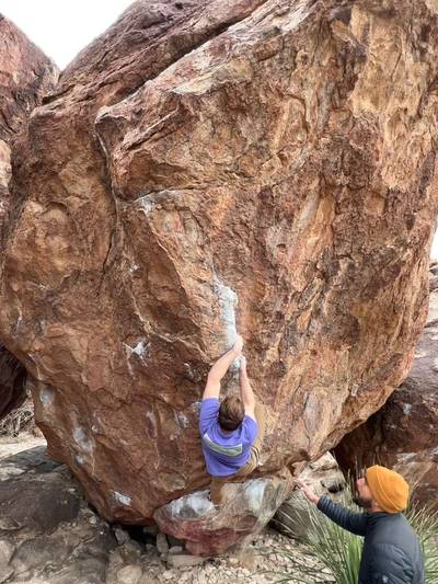 3 Star Arete Sit v4, Hueco Tanks - Beta Video from myfingershert