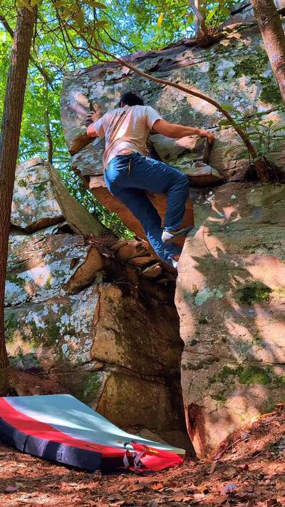 I Think I Like v1, New River Gorge - Beta Video from Climing