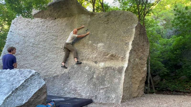 Jack's Slab Left v2, Little Cottonwood Canyon - Beta Video from rubbersharkman