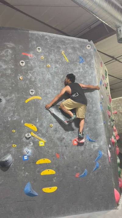 Orange #14, Boulder, Black Rock Bouldering Gym - Beta Video from Cheng_bouldering