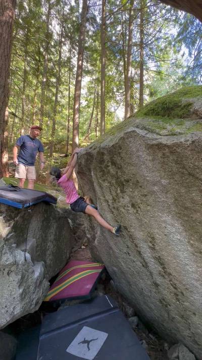 Cream Puff Dream v5, Squamish - Beta Video from inverted.climber