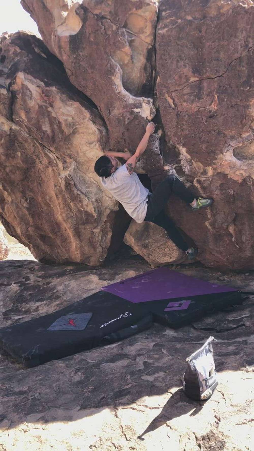 Man of Leisure v0, Hueco Tanks - Beta Video from KariKrusher