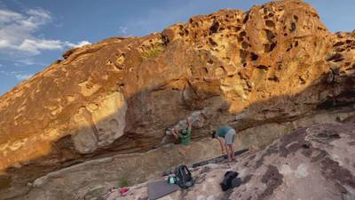Warm Up Roof v4, Hueco Tanks - Beta Video from marky.mark